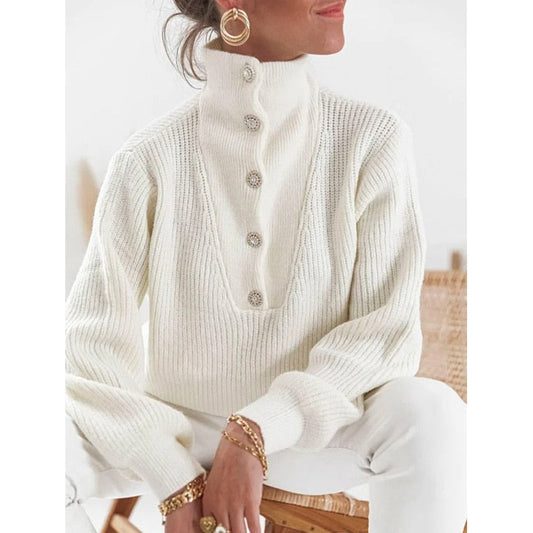 CozyChic Buttoned Pullover by MatchMySty
