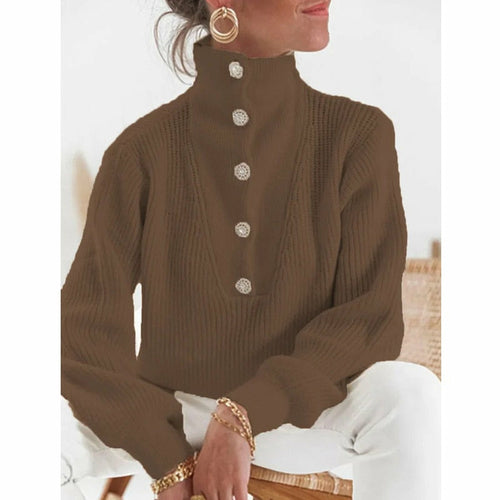 CozyChic Buttoned Pullover by MatchMySty