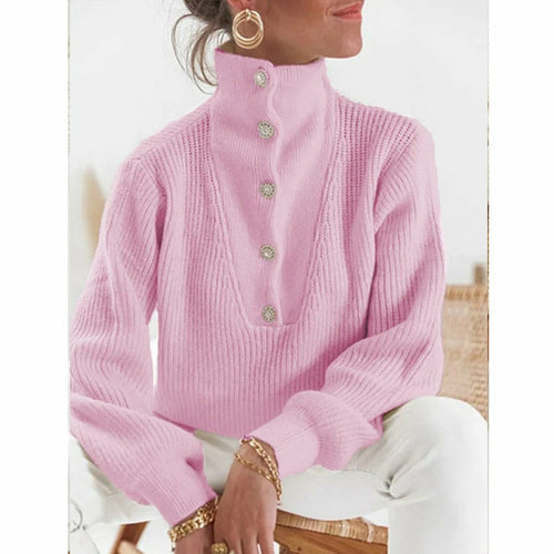 CozyChic Buttoned Pullover by MatchMySty